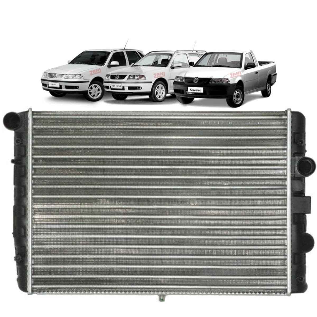 Radiador Alumínio P/ Gol G2, G3, G4 1.0 (Sem Ar/Câmbio Automático) 1994-2010