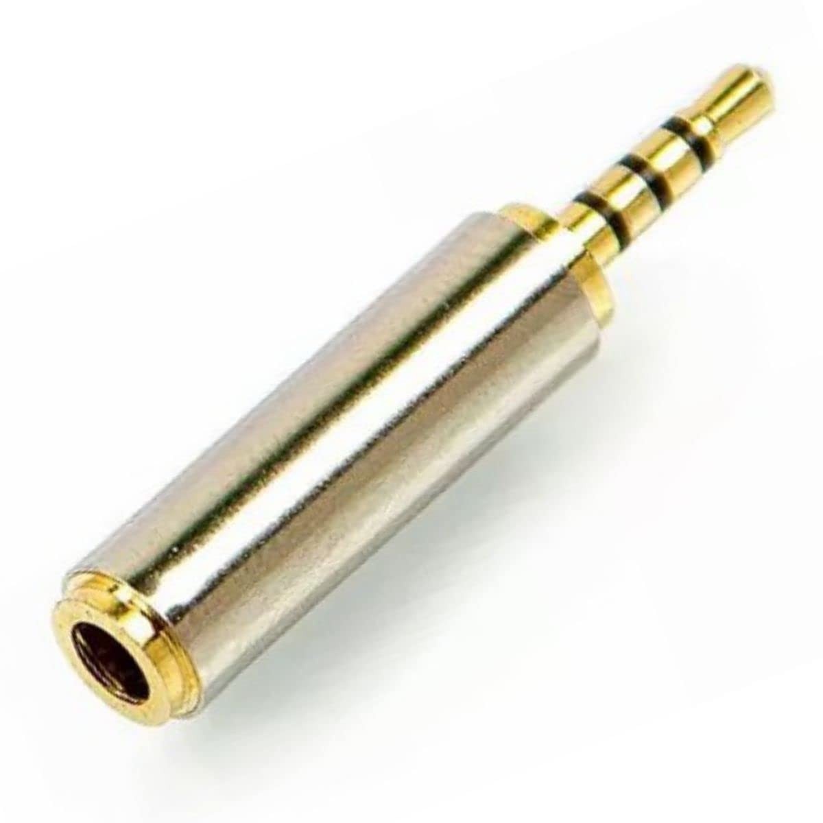 Adaptador P2 3.5mm Fêmea para P1 2.5mm Macho: Conexão Universal para Áudio