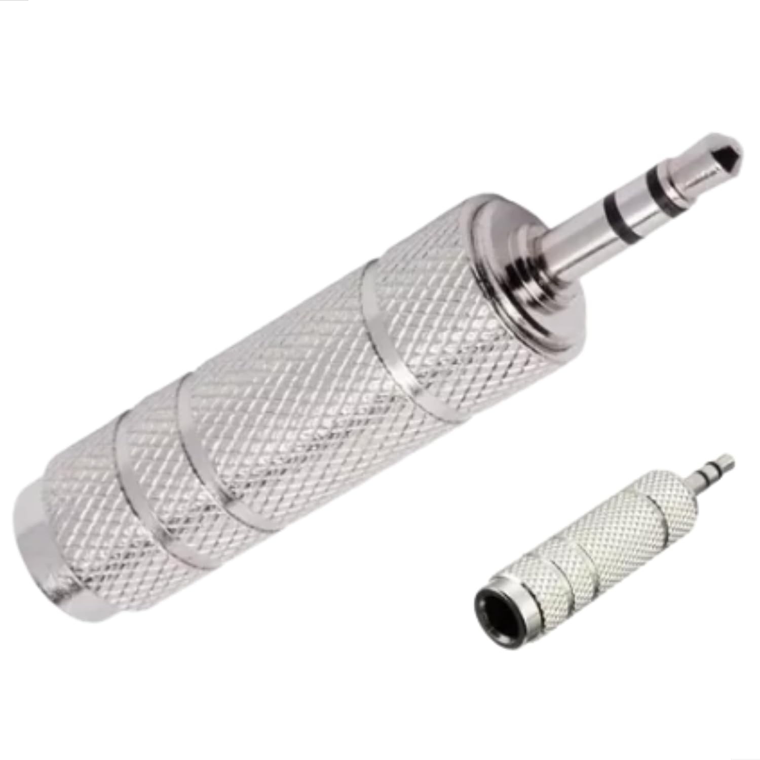 Kit 2 Adaptadores P10 Fêmea para P2 Macho: Som Profissional e Conexão Impecável