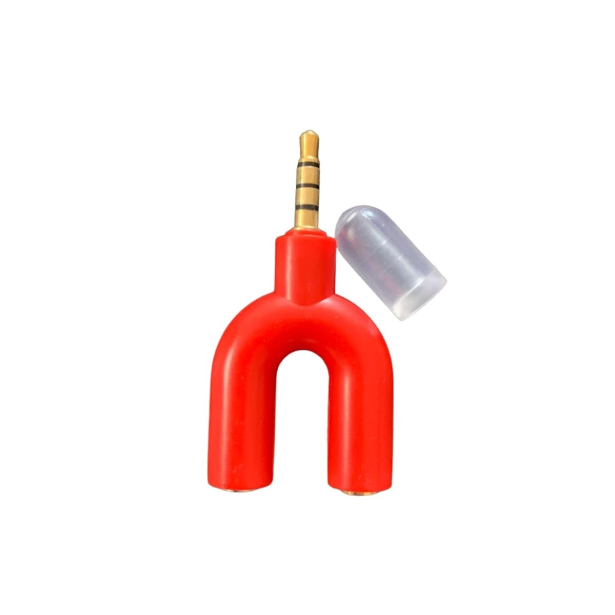 Adaptador P3 para Fone e Microfone: Conecte Tudo com Estilo Vermelho!
