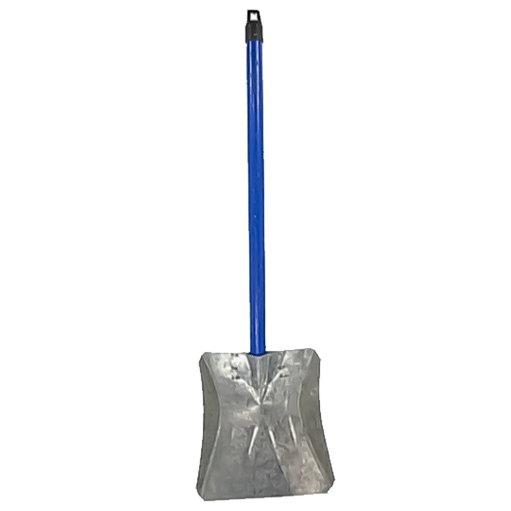 Pá de Lixo Galvanizada 90° com Cabo de Madeira 80cm – Super Resistente!
