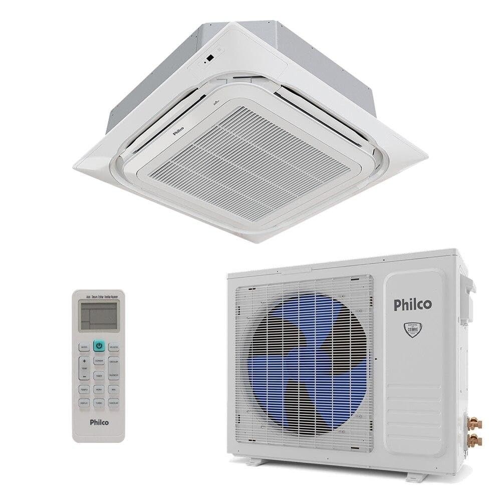 Ar-condicionado Split Inverter Cassete 24000 Btus Philco Eco Quente e Frio Pac24000icqfm16 220v
