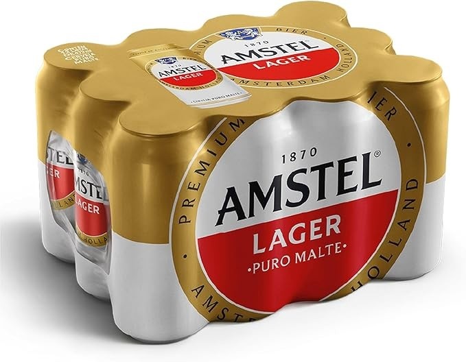 Amstel Cerveja Lager Lata 473ml Pack 12 Unidades