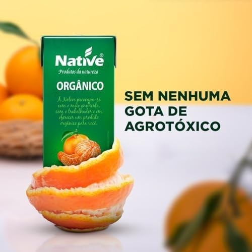 Pack Néctar de Tangerina Orgânico Native - Caixa com 27 unidades de 200ml