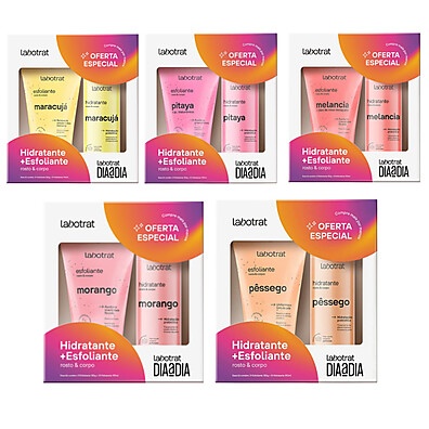 Pack Pêssego Labotrat: Hidratação e Esfoliação