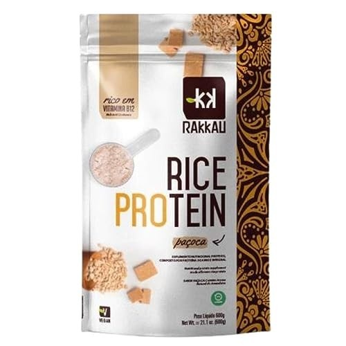 Rice Protein Paçoca Vegana Rakkau 600g