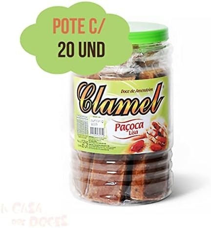 Paçoca Lisa c/20 - Clamel