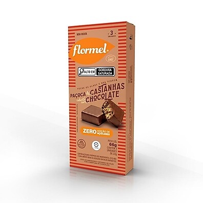 Paçoca de Castanhas com Chocolate Zero Açúcar