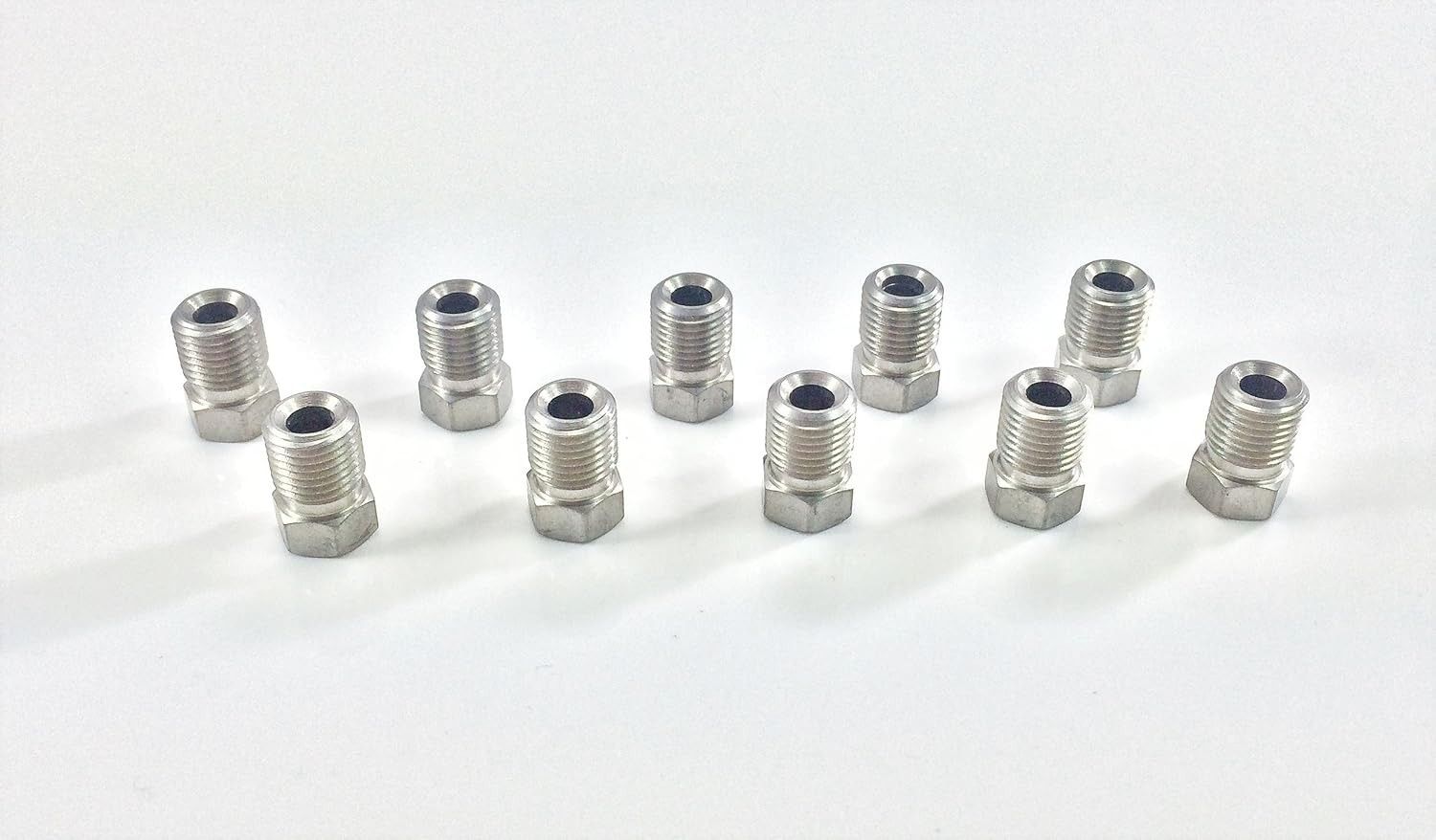 Conexão Segura e Durável: Linha de Freio em Aço Inoxidável The Stop Shop 3/4" (10x1mm) - Pacote com 10