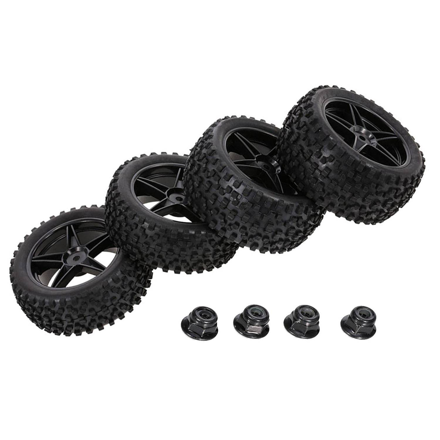 Pneus Off-Road 1/10 Super Macios 85mm: Aderência e Durabilidade para Seu RC (Pacote com 4)
