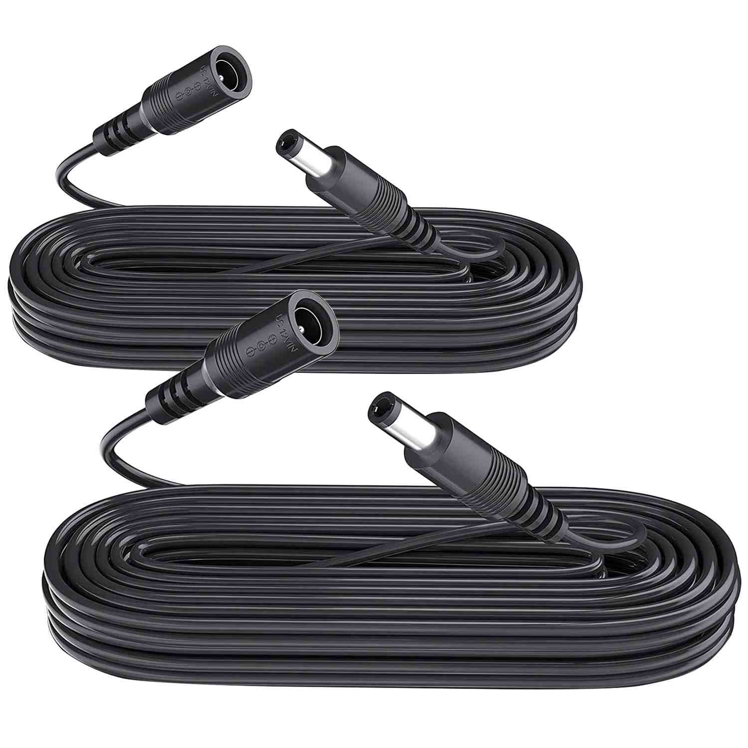 ANLINK Pacote 2 Cabos Extensão 3m 12V CC 5.5x2.1mm: Câmeras, LEDs e Roteadores