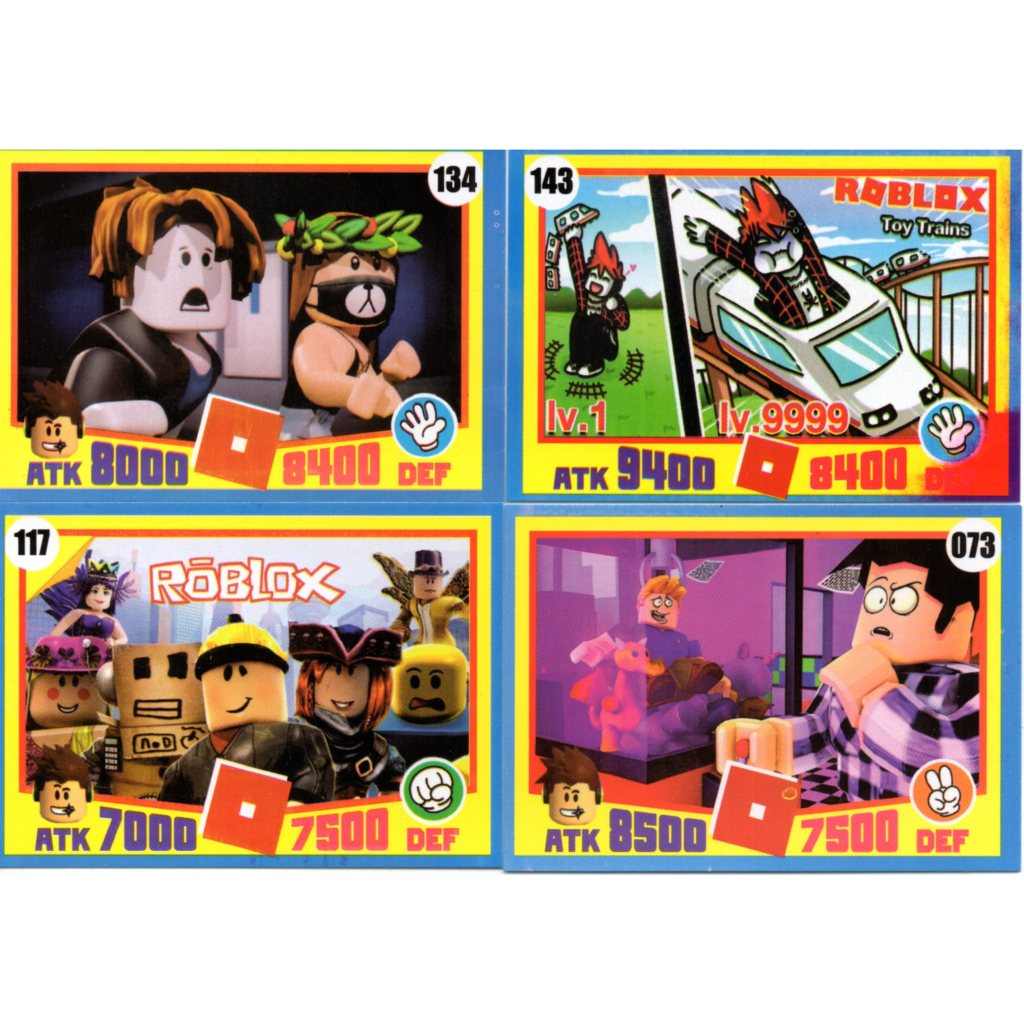 Cards Roblox: 100 Unidades (25 Pacotes)