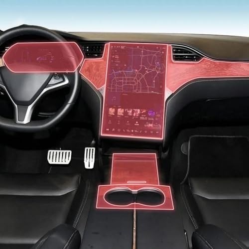 Película Protetora TPU PACSCI para Tesla Model X 2020-2022: Anti-Risco e Alta Definição