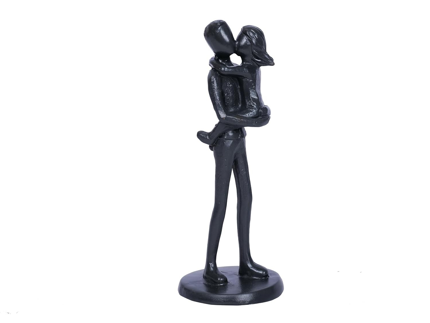 Estátua Pai e Filha em Resina - Escultura de Amor Paterno para Decoração e Presente