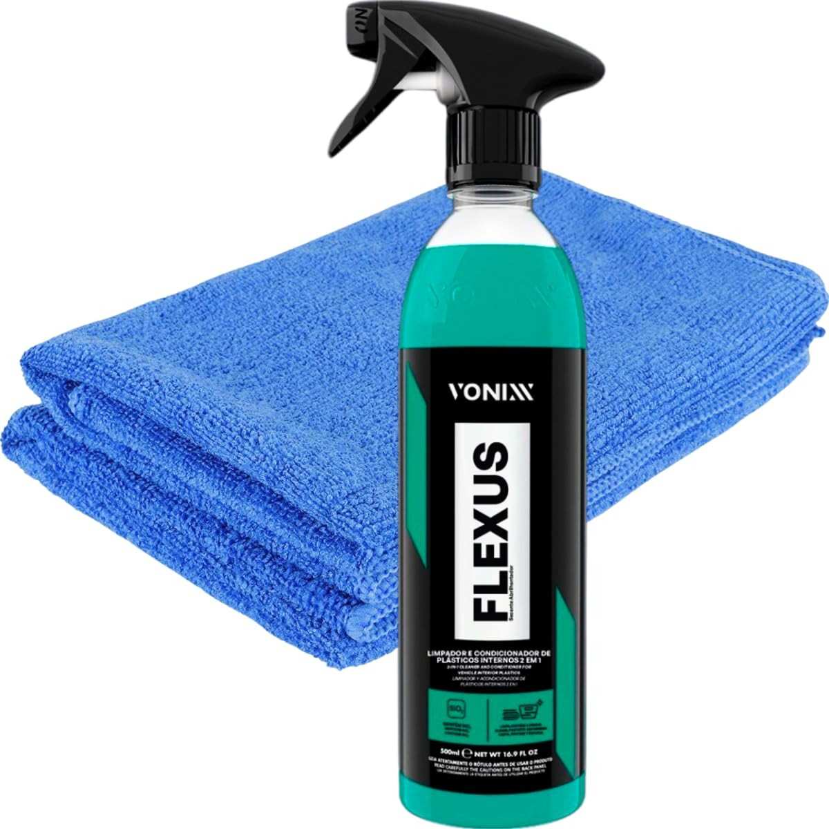 Flexus Vonixx: Limpeza e Condicionamento 2 em 1 para Painel do Carro (500ml)