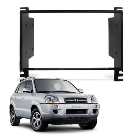 Moldura Painel 2 Din Tucson: Instalação Perfeita para Multimídia DVD