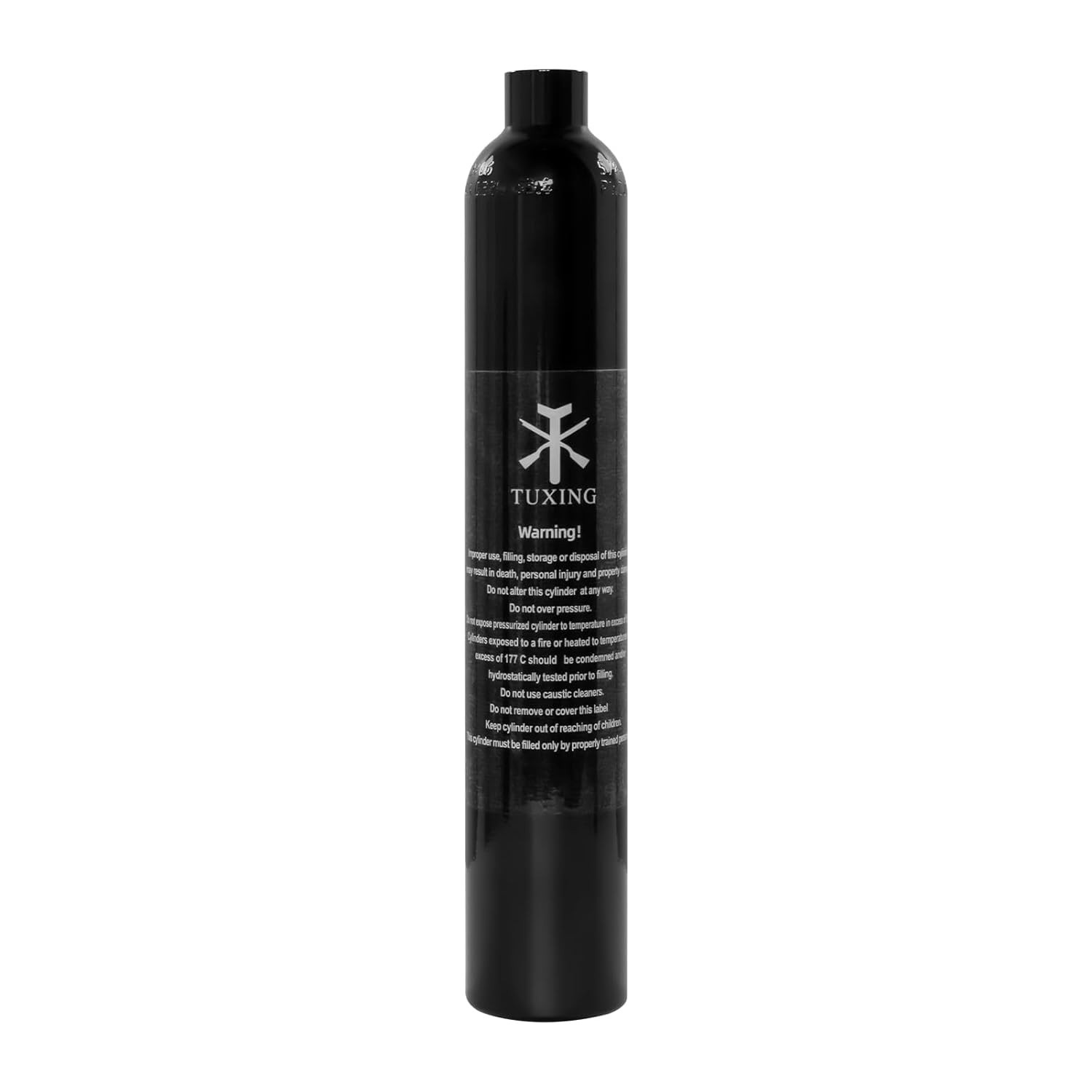 Tanque de Ar de Paintball TUXING 0,38L (23Ci) - Alta Pressão 4500PSI para PCP e Airsoft