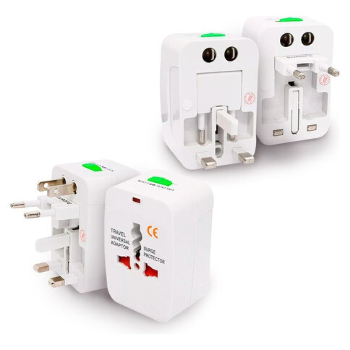 Adaptador Universal de Viagem: Conecte-se em +150 Países (110/220V) | Seguro e Compacto