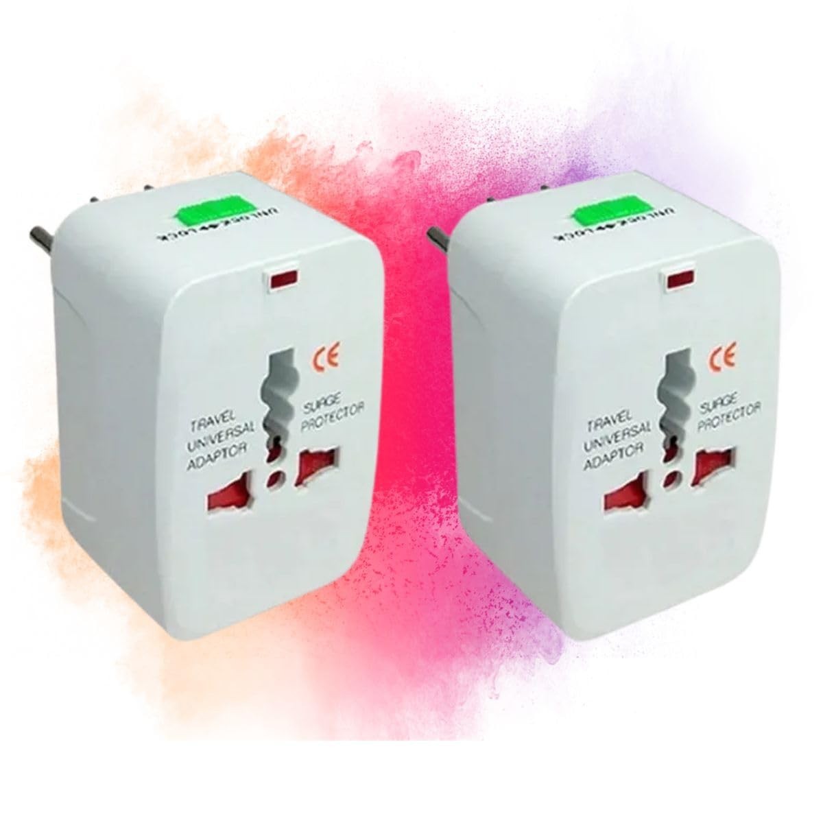 Kit 2 Adaptadores de Tomada Universal para Viagem - Conecte-se em Mais de 150 Países!