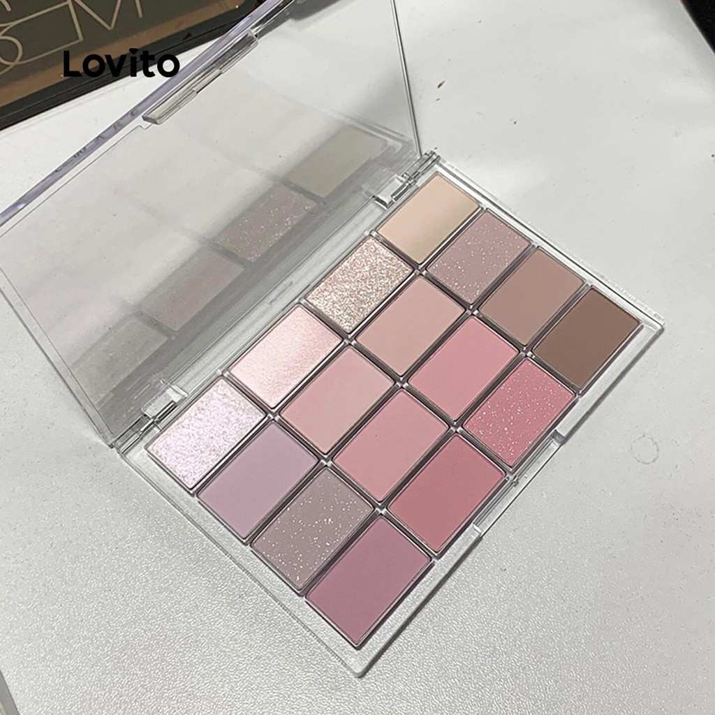 Paleta de Sombras Lovito: 16 Cores Rosa para um Look Incrível