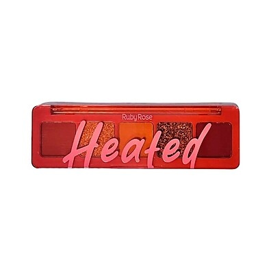 Paleta de Sombras Ruby Rose Heated: Cores Incendiárias!