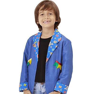 Paletó Caipira Infantil: Azul e Alegre!