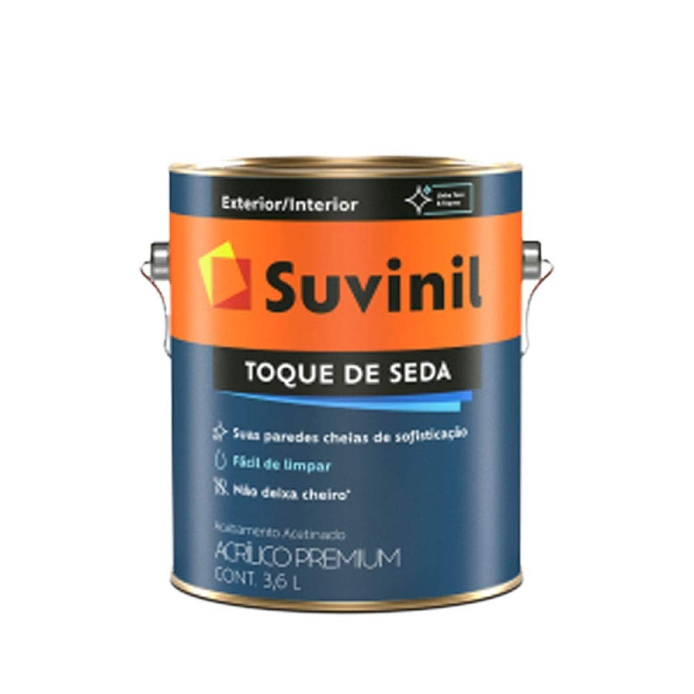 Tinta Suvinil para parede acrilico toque de seda 3,6L - Palha - 53423720