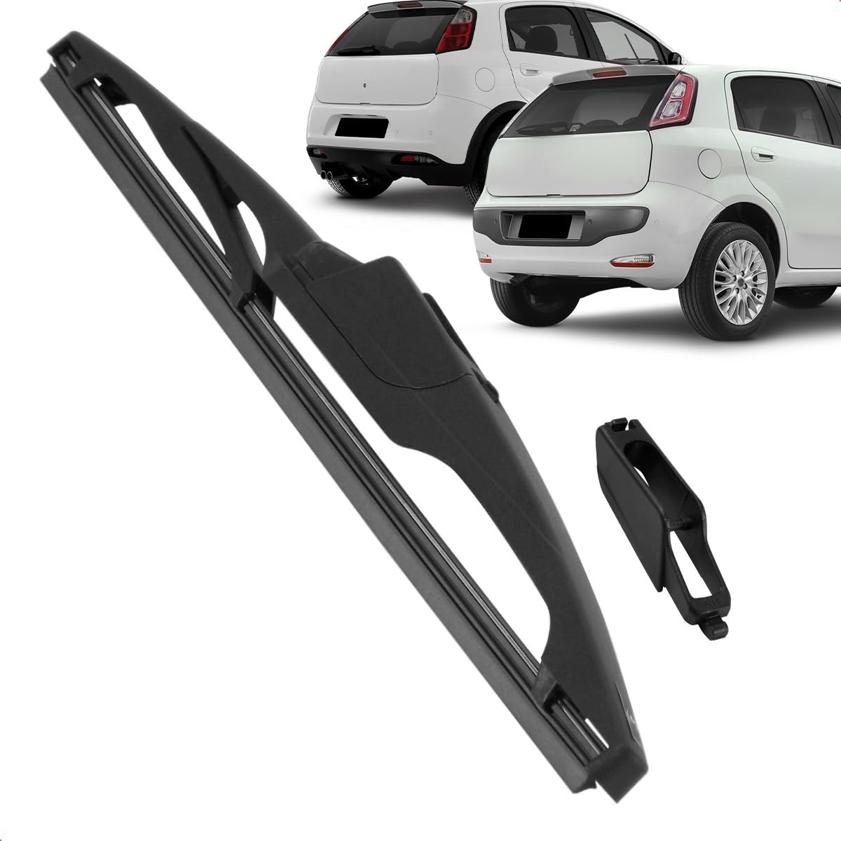 Palheta Limpadora Para-Brisa Traseiro Vigia Carenada 12" Fiat Punto 2008-2017 Silicone