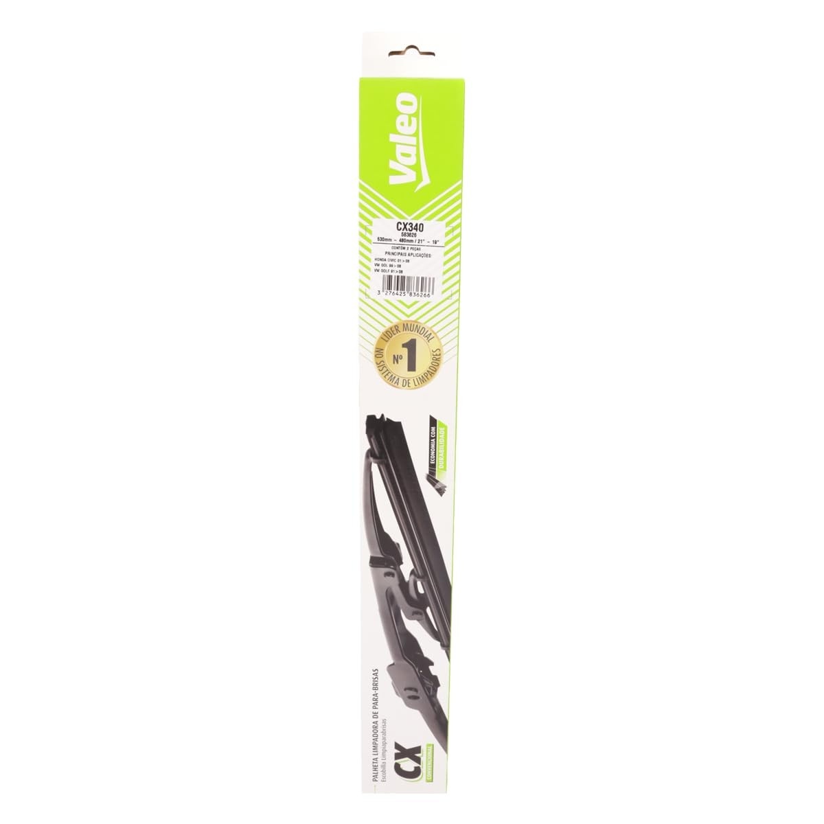 Palheta Limpador Dianteiro Valeo CX340-166: Visibilidade Clara para Alfa Romeo, Audi, Chrysler e Mais!