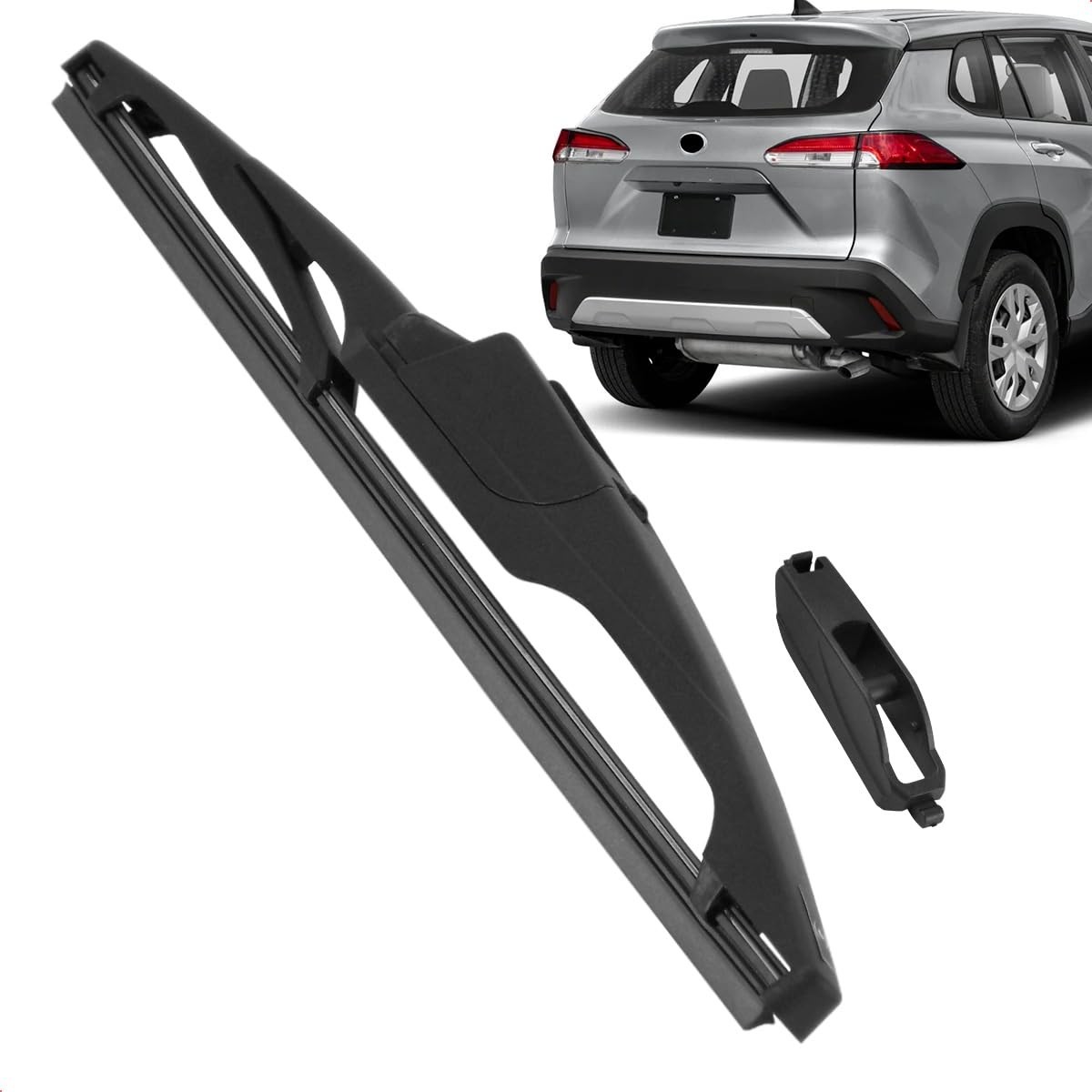 Palheta Limpadora Para-Brisa Traseiro Vigia Carenada 12" Corolla Cross 2021-2026 - Silicone Premium