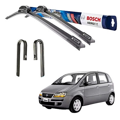 Palheta Limpador Bosch Fiat Idea: Jogo Aerofit AF24 e AF16