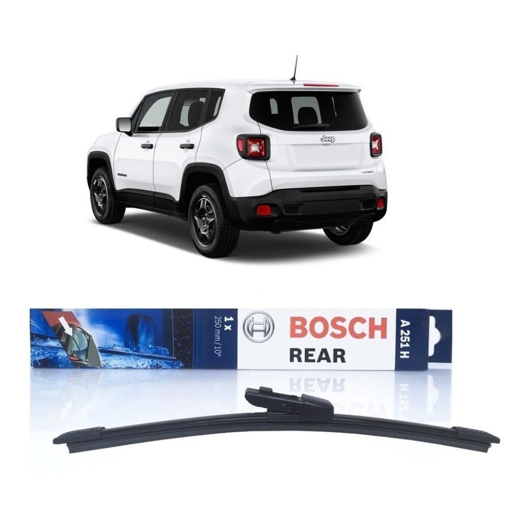 Palheta Traseira Renegade: Bosch para Visão Clara