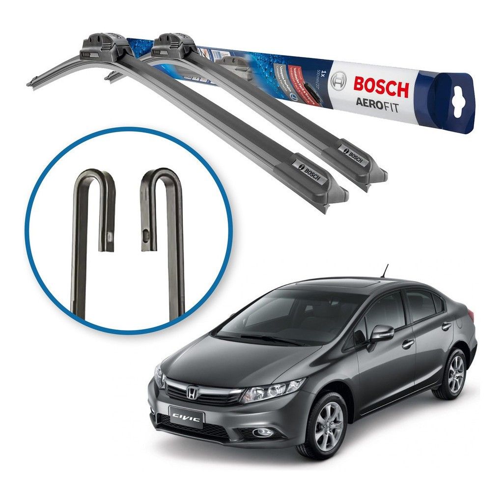 Palhetas Bosch Aerofit Civic 2012-2016: Visão Perfeita!