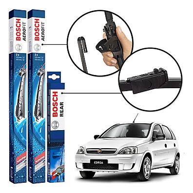 Palhetas Bosch Corsa Hatch 2004-2012: Visão Clara!