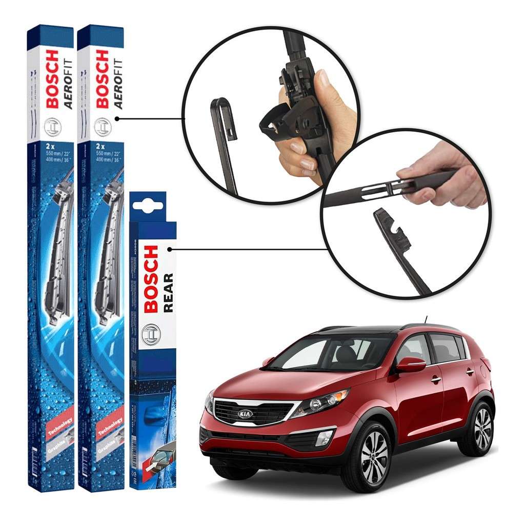 Palhetas Bosch Sportage 2011-2016: Visão Clara!