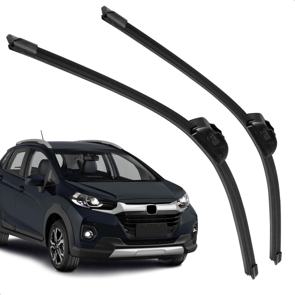 Par Palhetas Limpador Para-brisa Silicone Honda WR-V 2017-2019 Dianteira