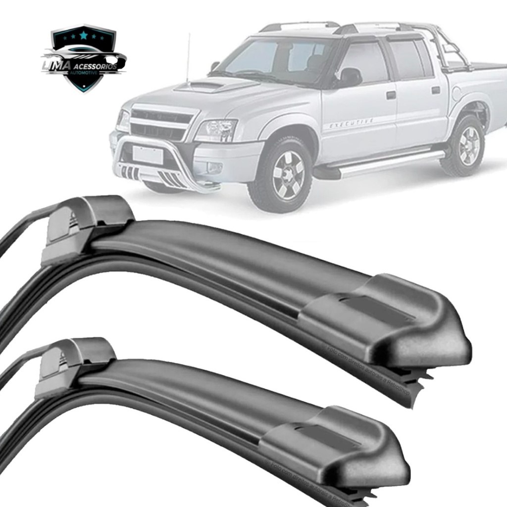 Palhetas de Silicone para Chevrolet S10 1995-2011: Durabilidade e Visibilidade Total