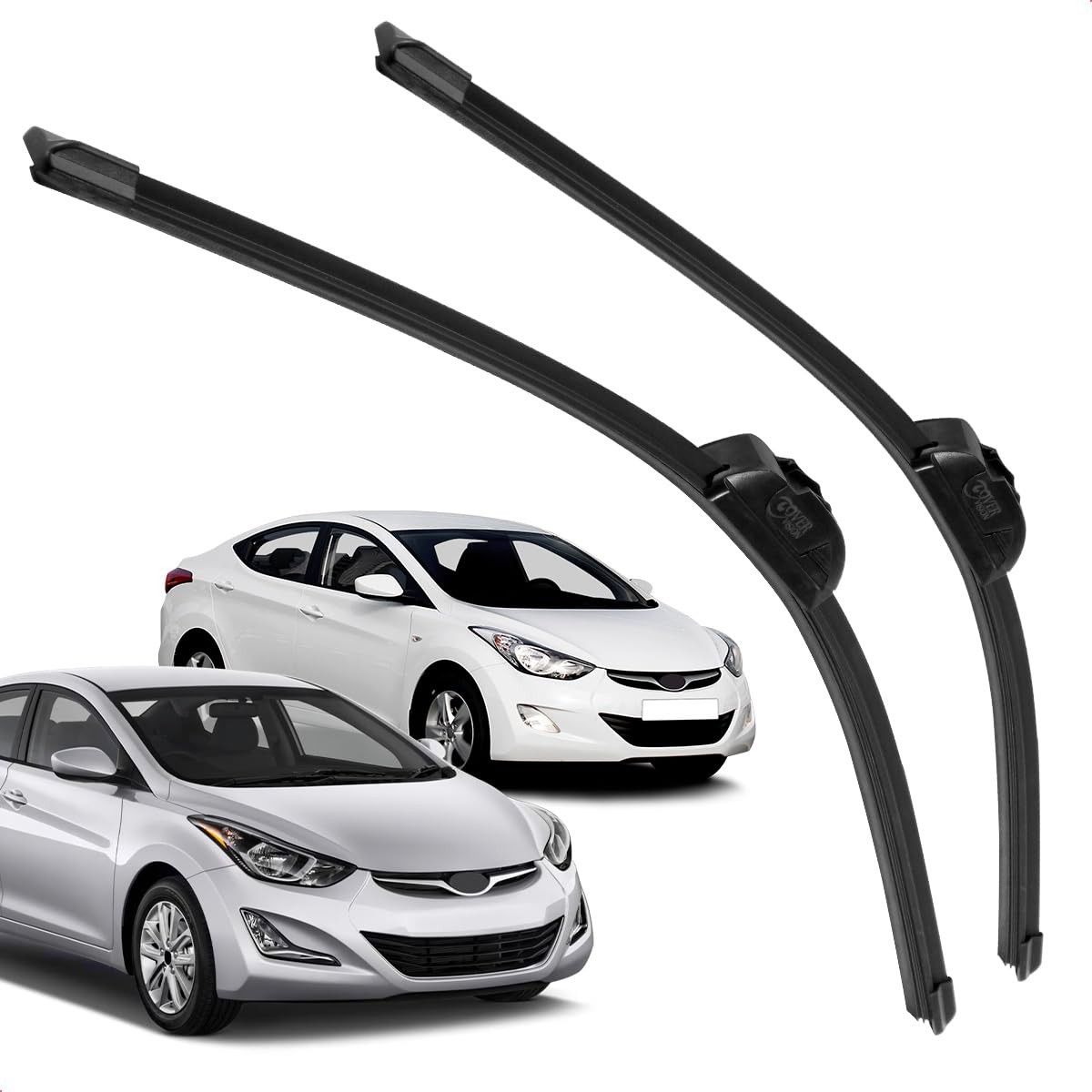Par Palhetas Limpador Para-brisa Silicone Elantra 2011-2016 Dianteira