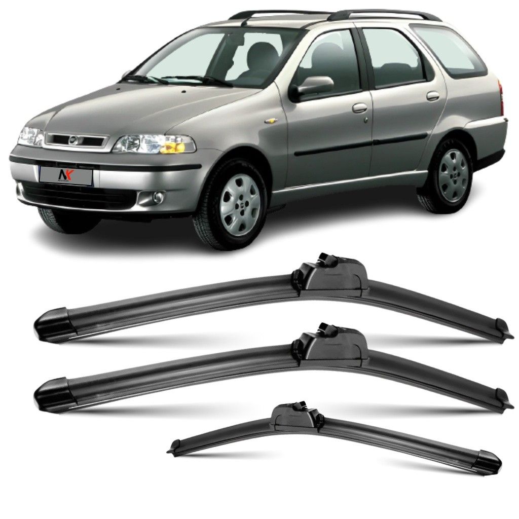 Palhetas Limpador Palio Weekend 2001-2003: Kit Completo!