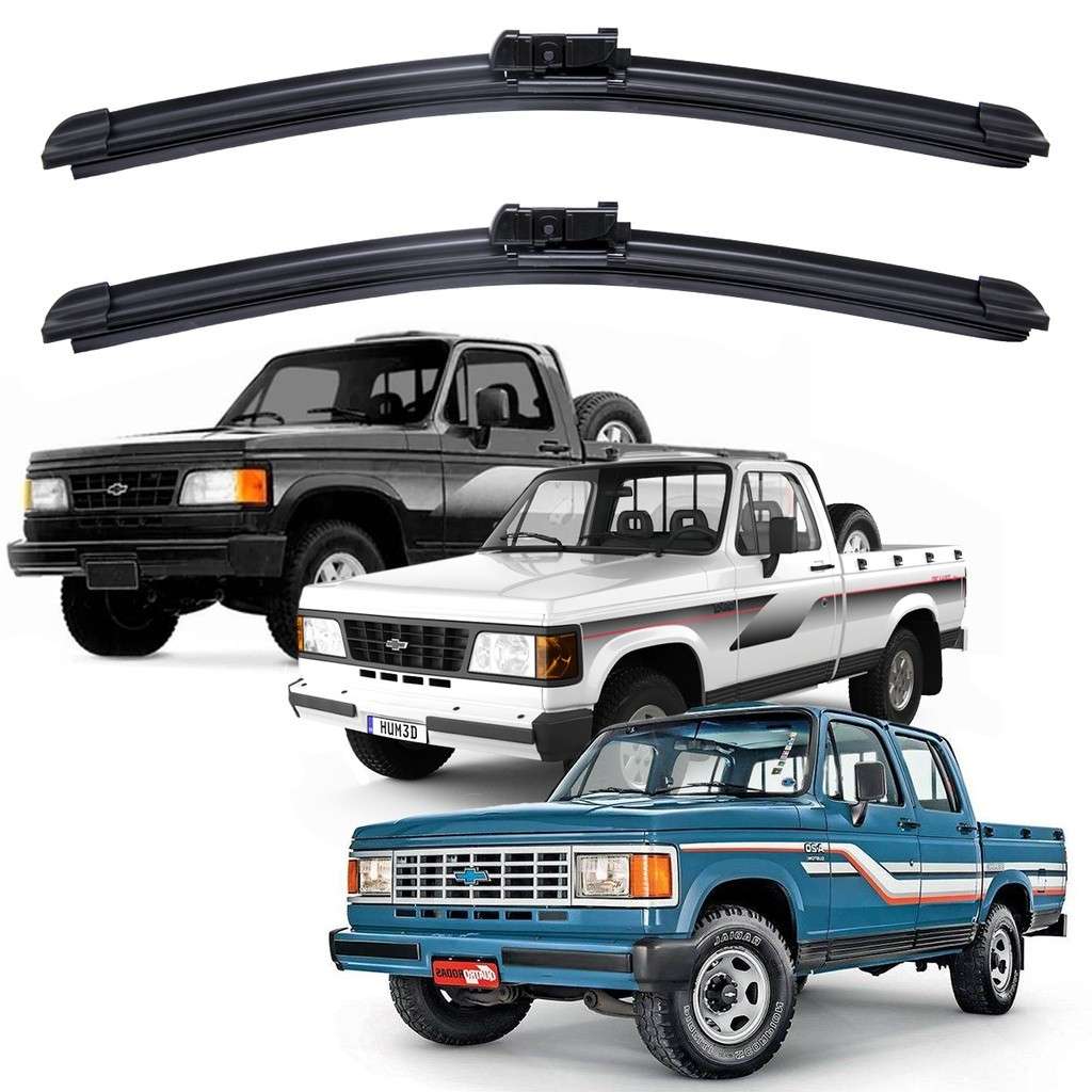 Palhetas Limpador Para-brisa D20 A20 C20: Kit 2 Unidades