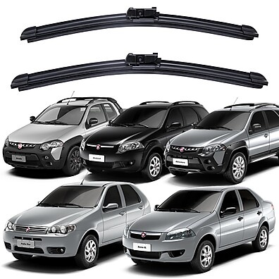 Palhetas Limpador Para-brisa Fiat: Kit Palio/Siena/Strada