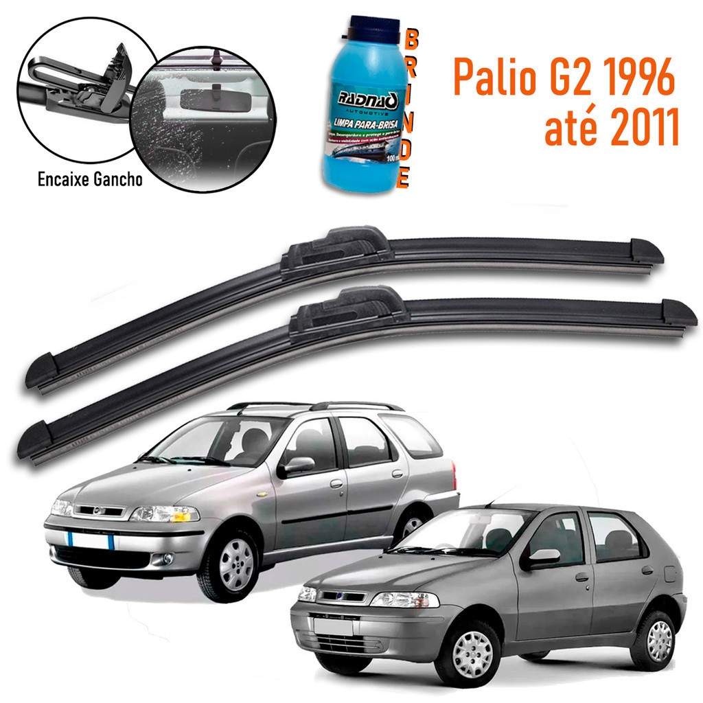 Palhetas Palio G2 + Limpa Vidro: Visão Clara!