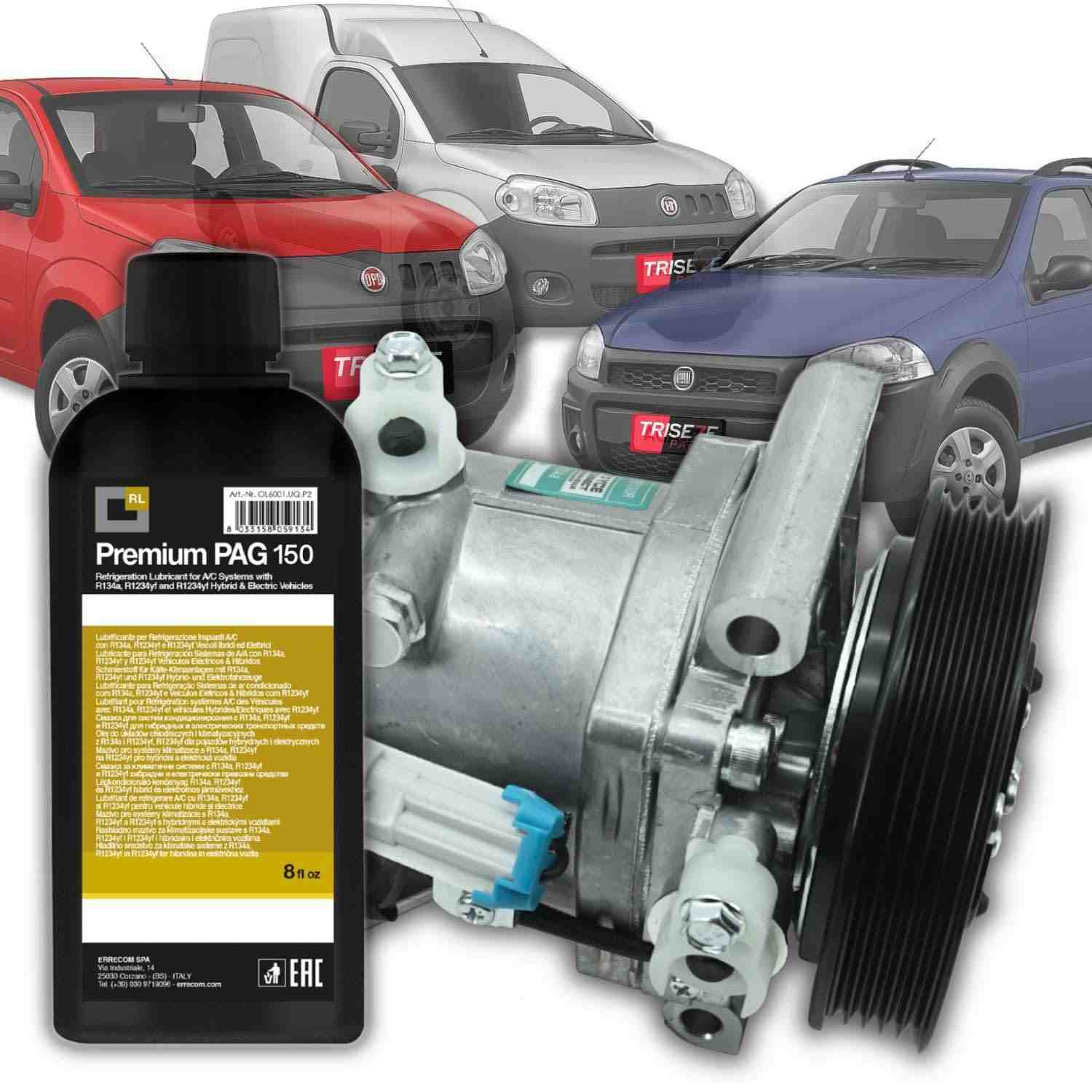 Compressor Ar Condicionado Calsonic Palio Uno Fire Strada Siena (2004-2020) - Peça Essencial