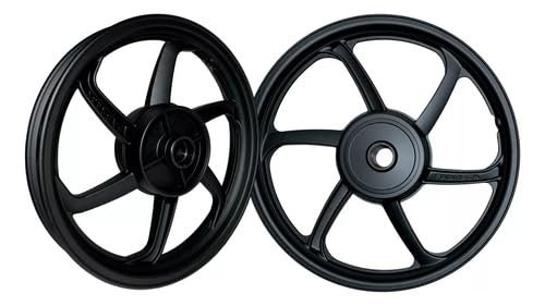 Par de Rodas Liga Leve 6 Palitos Honda Biz 100 (1998-2005) - Estilo e Durabilidade