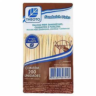 Palitos de Sanduíche Theoto Rizzo: 200un para Petiscos!