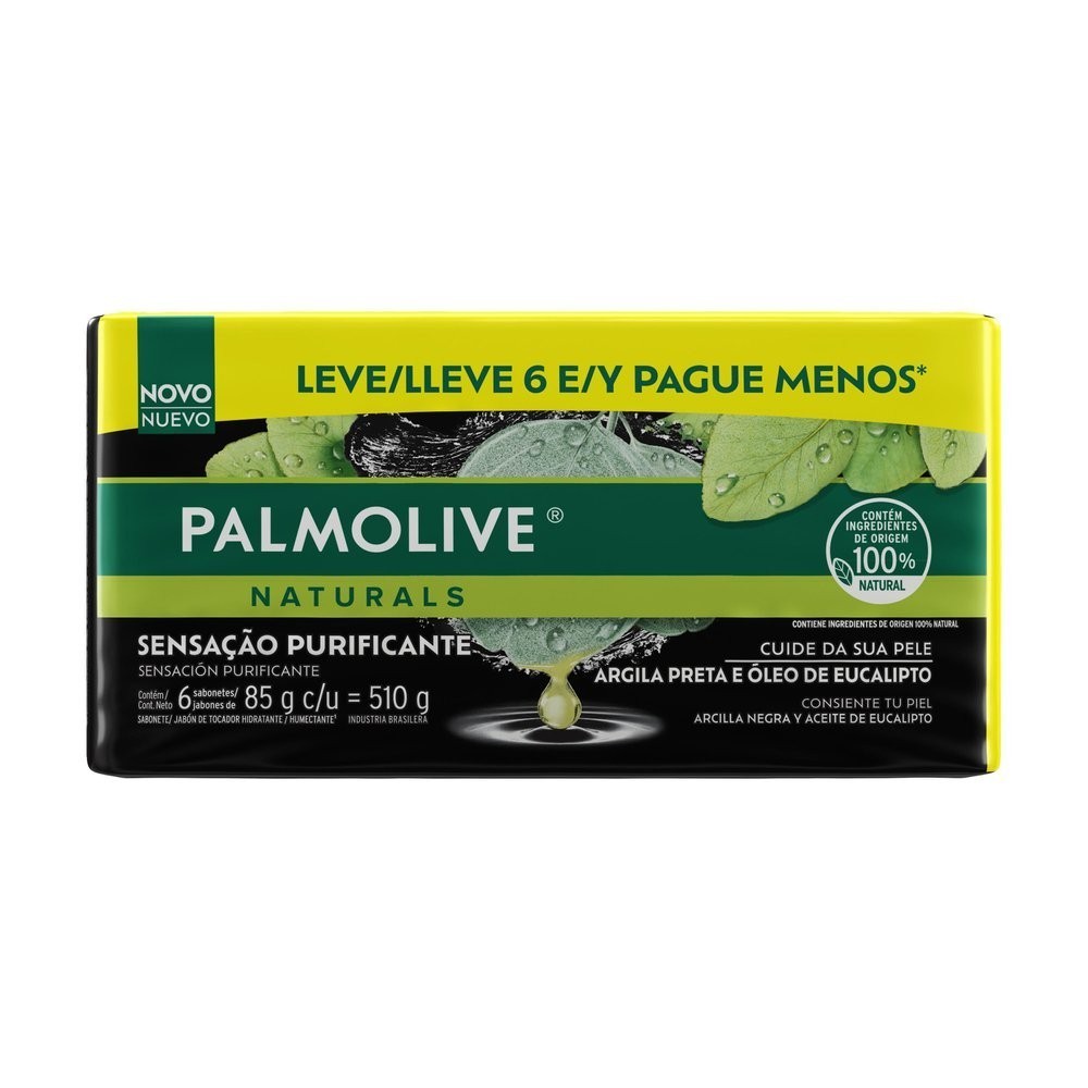 Palmolive Naturals Purificante: 6 Sabonetes Detox