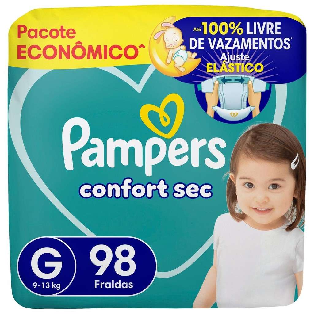 Pampers Confort Sec G: Noite Seca e Sono Tranquilo!