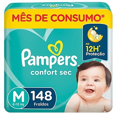 Pampers Confort Sec M: Noites Secas e Bebê Feliz!