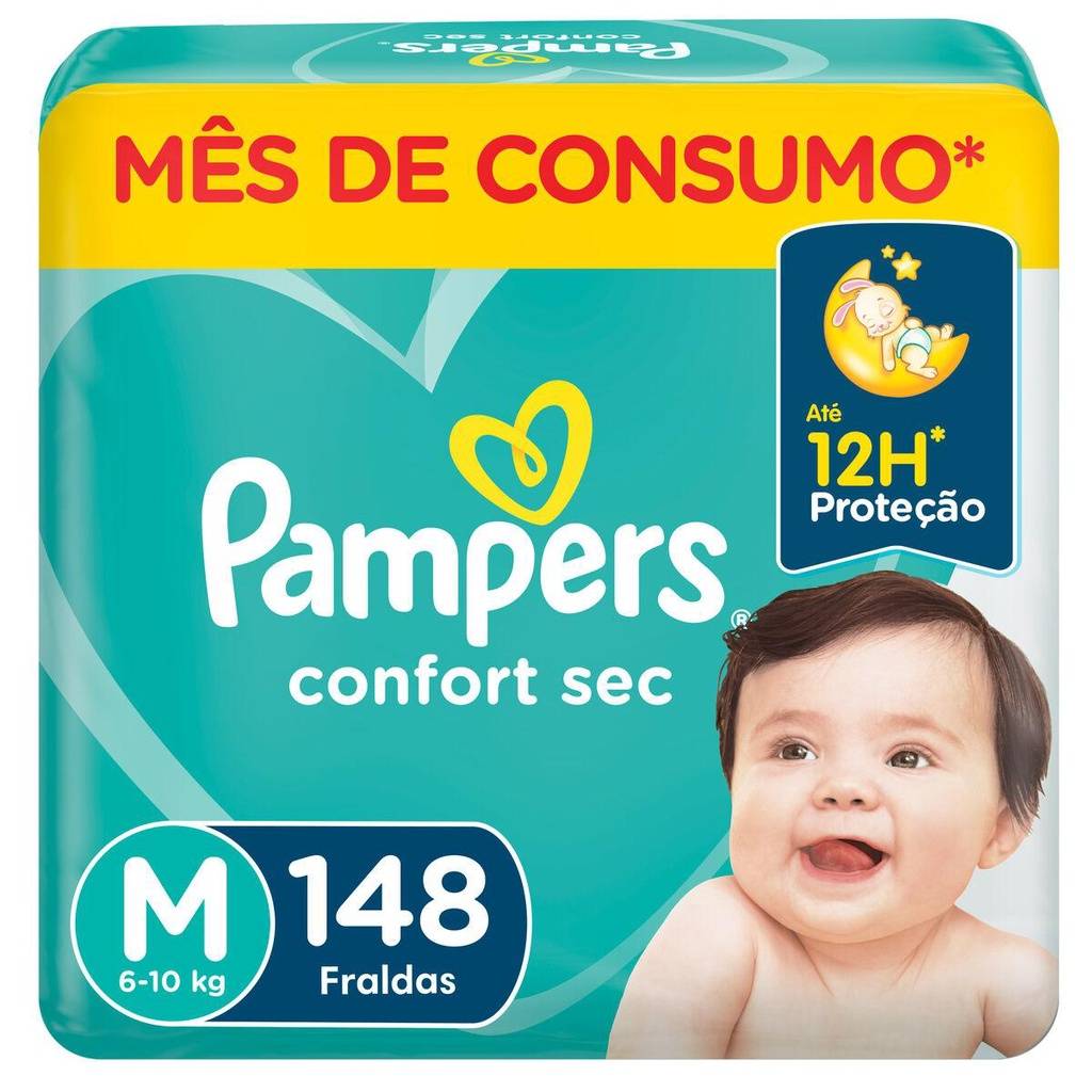 Pampers Confort Sec M: Noites Secas e Confortáveis!