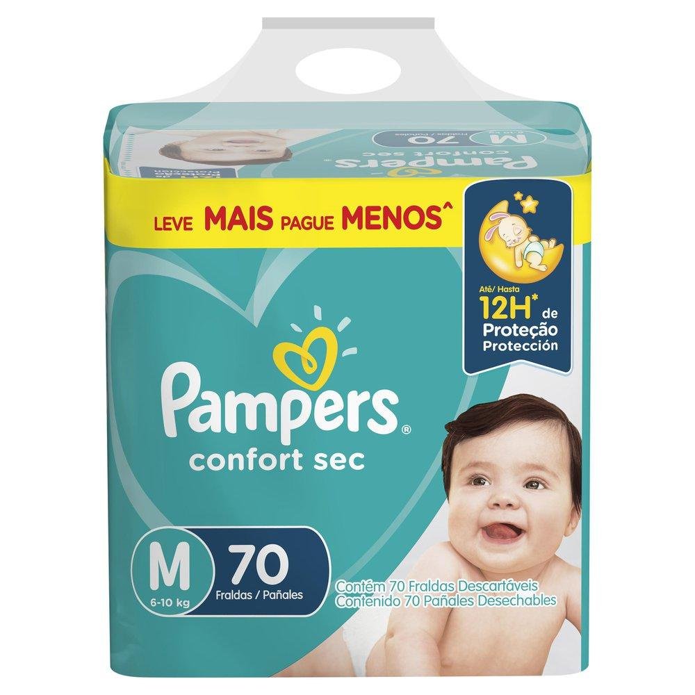 Pampers Confort Sec M: Noites Secas e Pele Arejada!